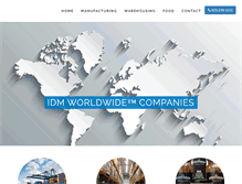 Tablet Screenshot of idmworldwide.com